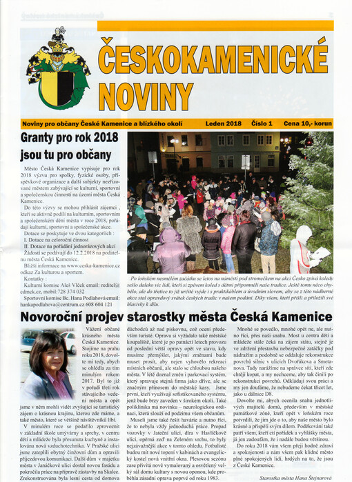 Českokamenické noviny : informační list Městského úřadu