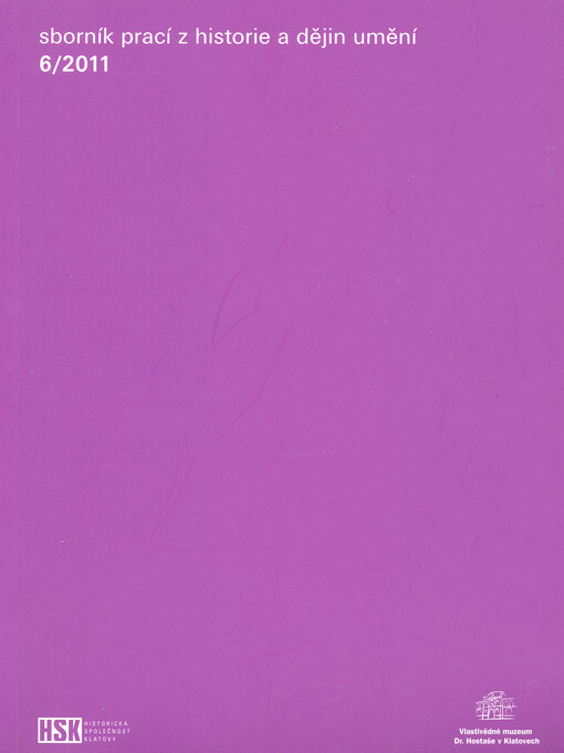 Sborník prací z historie a dějin umění : Klatovy