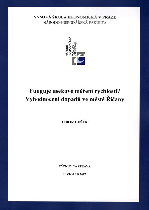 Funguje úsekové měření rychlosti?