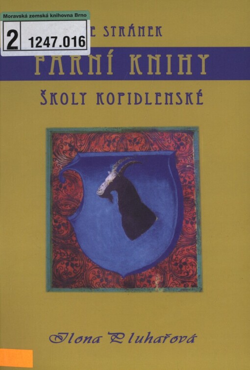 Ze stránek Farní knihy školy kopidlenské
