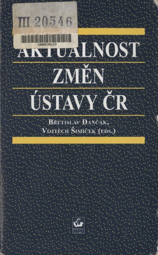 Aktuálnost změn Ústavy ČR