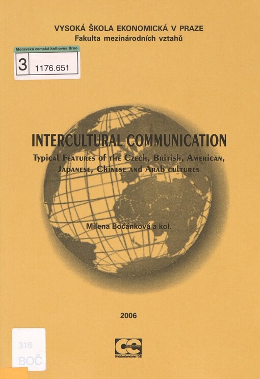 Intercultural communication: typical features of the Czech, British, American, Japanese, Chinese and Arab cultures