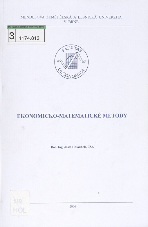 Ekonomicko-matematické metody