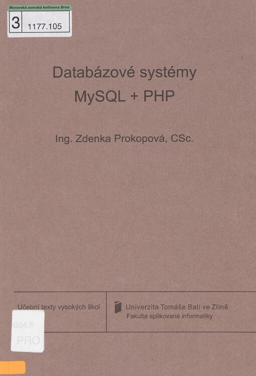Databázové systémy MySQL+PHP