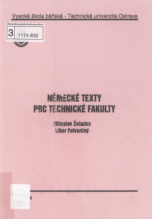 Německé texty pro technické fakulty