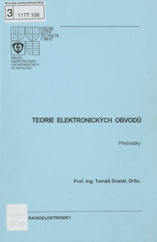 Teorie elektronických obvodů: přednášky