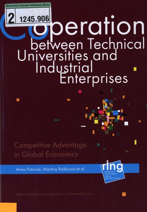 Cooperation between technical universities and industrial enterprises: competitive advantage in global economics