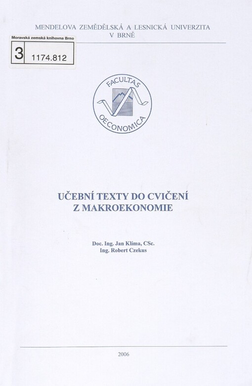 Učební texty do cvičení z makroekonomie