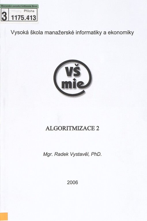 Algoritmizace 2