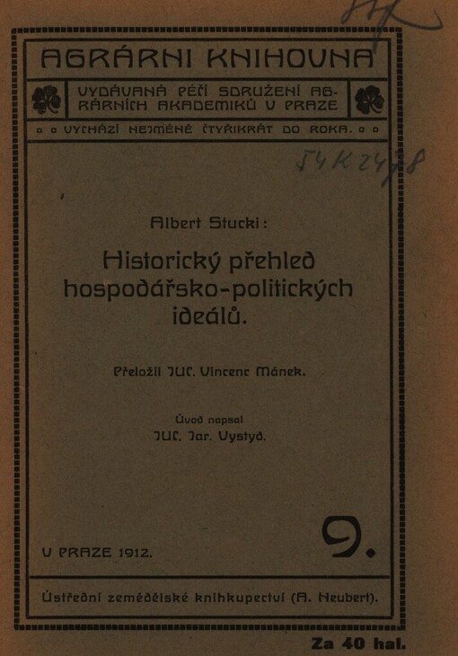Historický přehled hospodářsko-politických ideálů