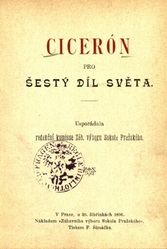 Cicerón pro šestý díl světa