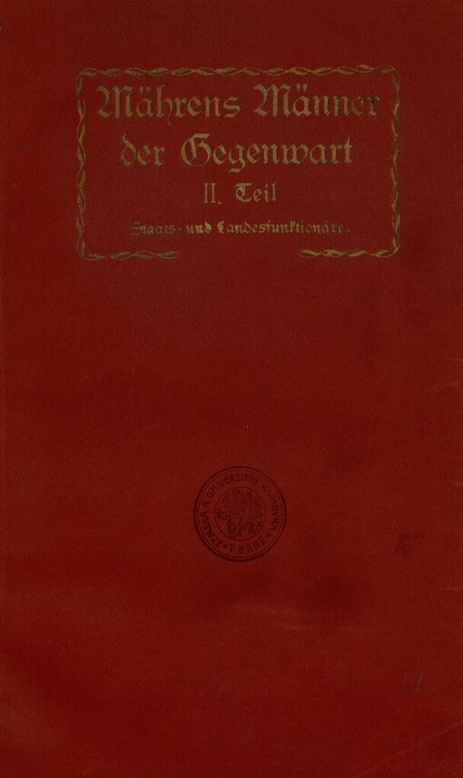 Mährens Männer der Gegenwart: biographisches Lexikon