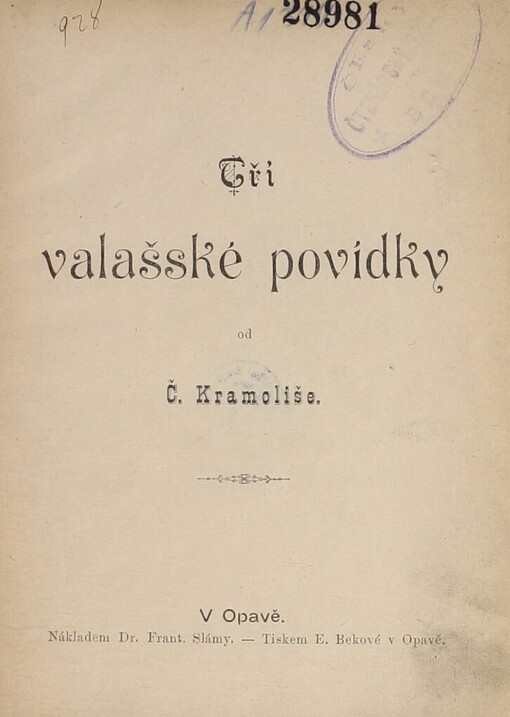 Tři valašské povídky