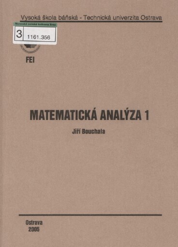 Matematická analýza 1