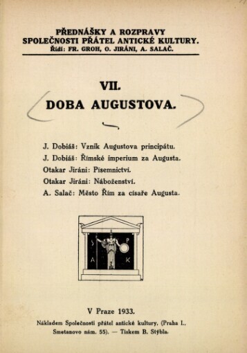 Doba Augustova :Vznik Augustova principátu