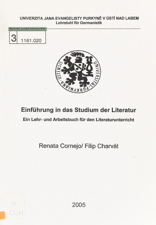 Einführung in das Studium der Literatur: ein Lehr- und Arbeitsbuch für den Literaturunterricht