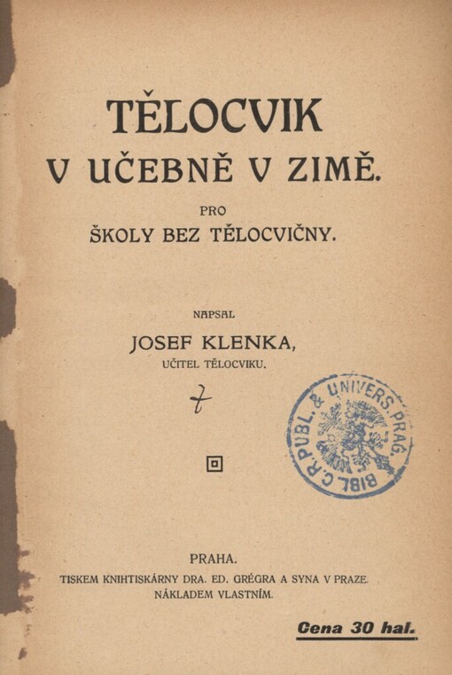 Tělocvik v učebně v zimě :pro školy bez tělocvičny