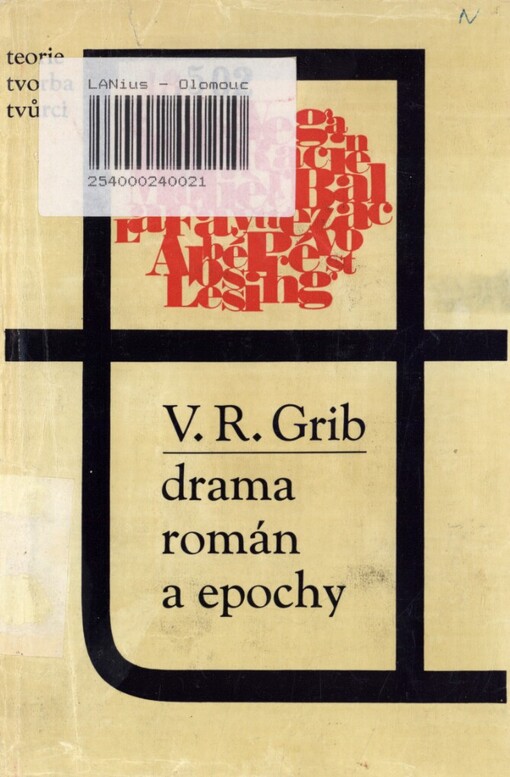 Drama, román a epochy :vybrané literárně-historické studie