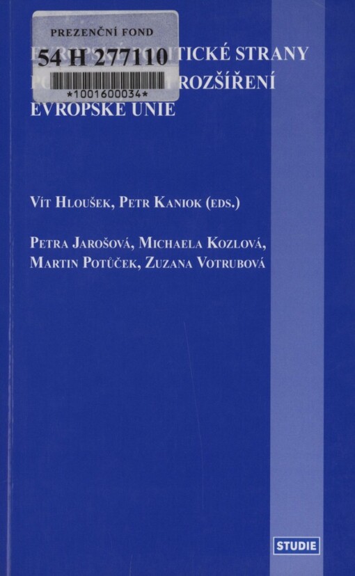 Evropské politické strany po východním rozšíření Evropské unie