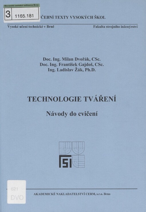 Technologie tváření: návody do cvičení