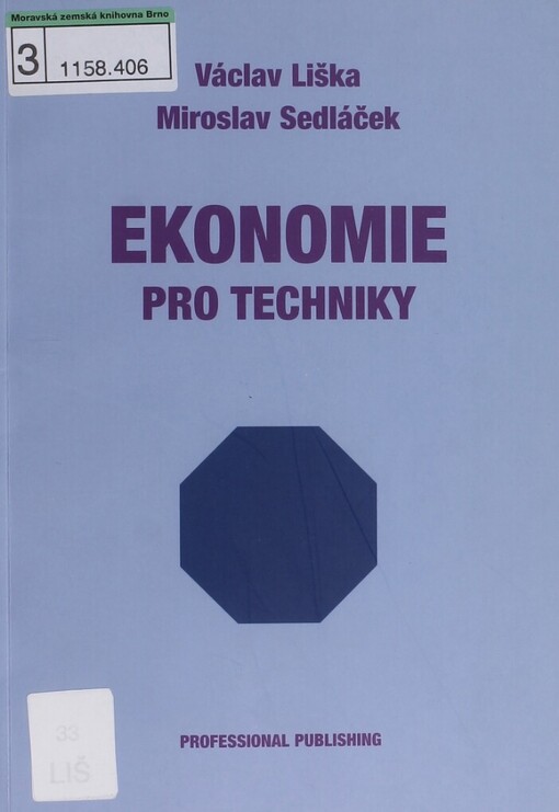 Ekonomie pro techniky, 1. vyd.