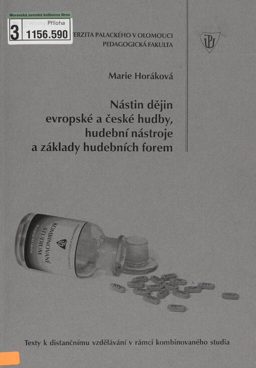 Nástin dějin evropské a české hudby, hudební nástroje a základy hudebních forem
