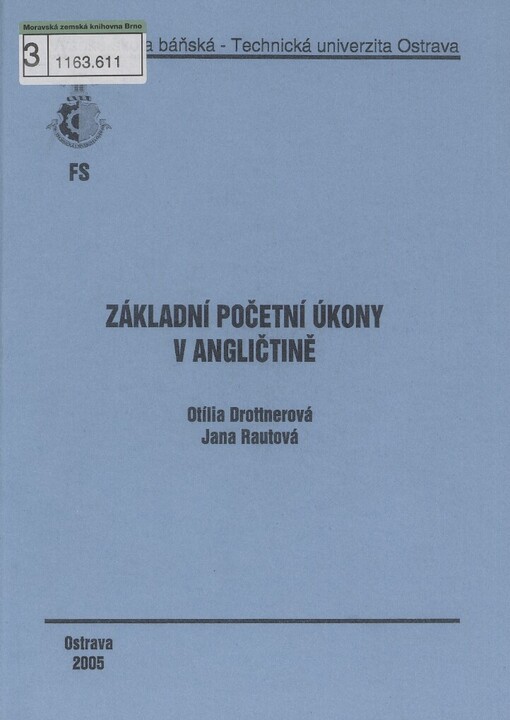 Základní početní úkony v angličtině