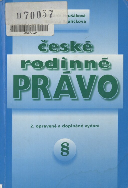 České rodinné právo