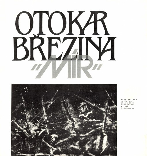 Mír :(básně z knihy Ruce, esej z pozůstalosti)