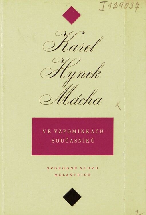 Karel Hynek Mácha ve vzpomínkách současníků