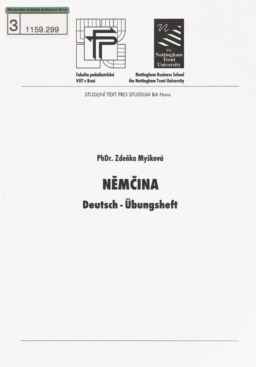 Němčina : Deutsch - Übungsheft