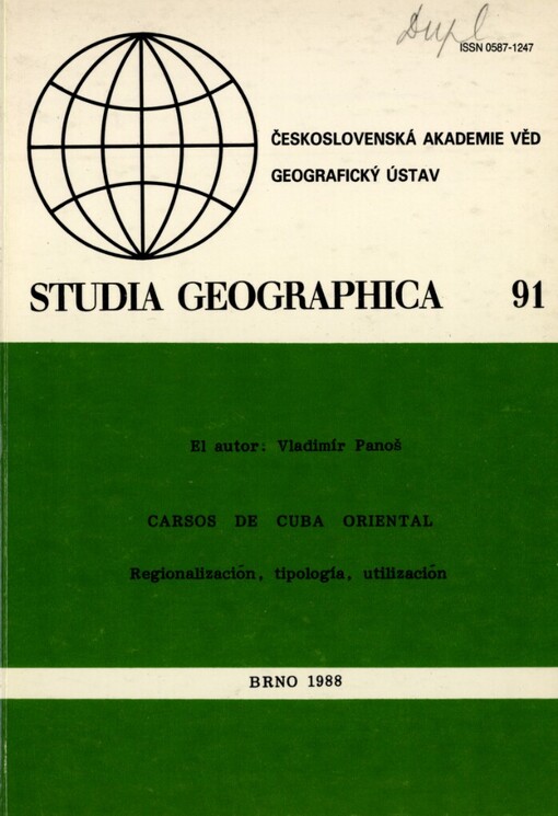 Carsos de Cuba oriental :regionalización, tipología, utilización
