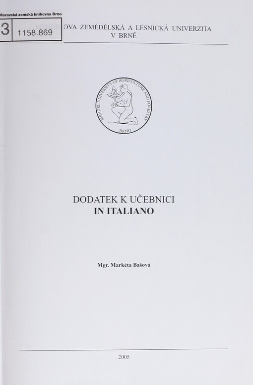 Dodatek k učebnici In Italiano