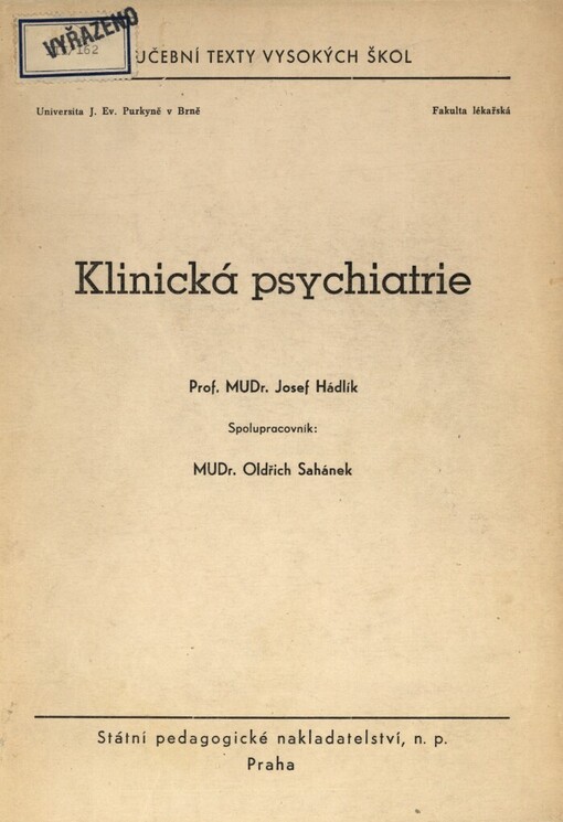Klinická psychiatrie