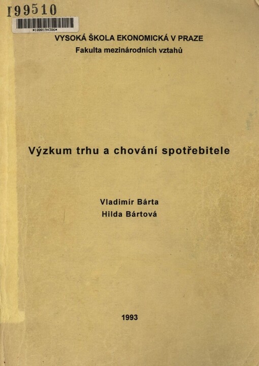 Výzkum trhu a chování spotřebitele