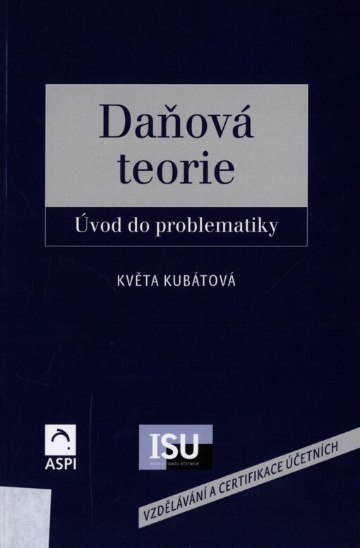 Daňová teorie: úvod do problematiky