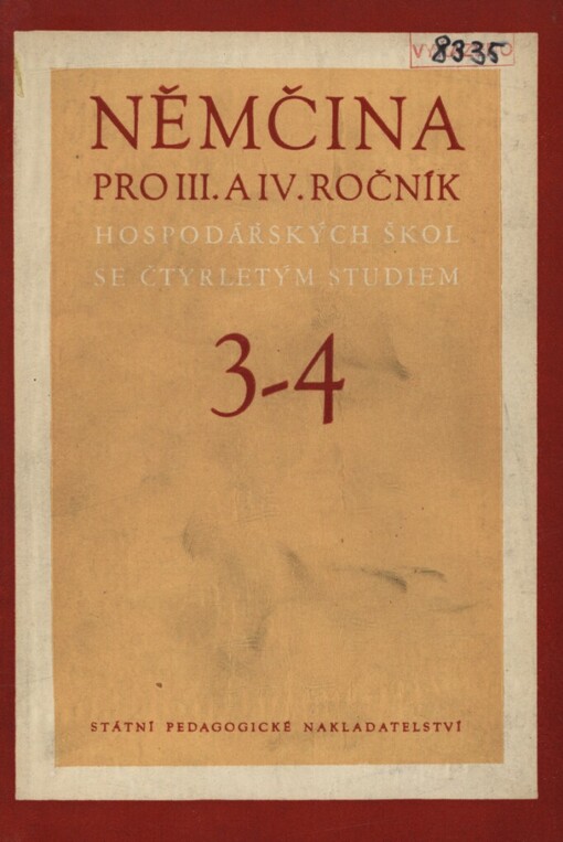 Němčina pro 3. a 4. ročník hospodářských škol se čtyřletým studiem