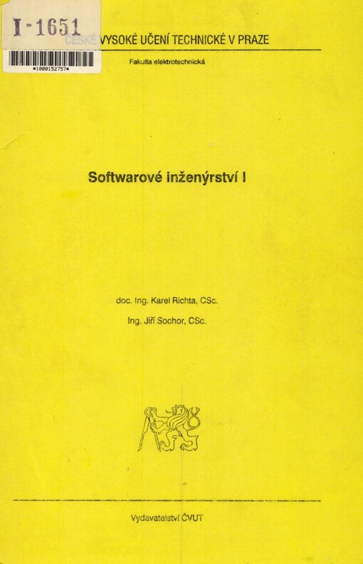 Softwarové inženýrství I