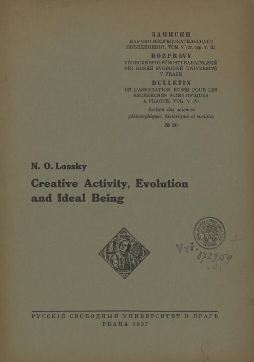 Creative activity, evolution and ideal being