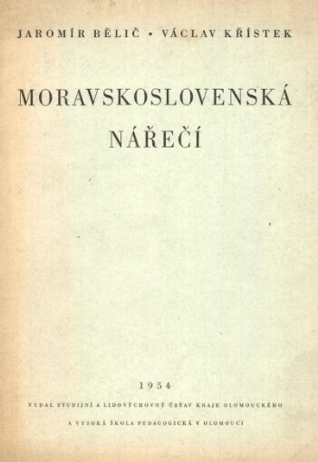 Moravskoslovenská nářečí