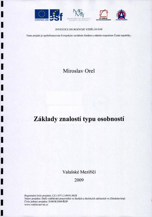 Základy znalostí typu osobností