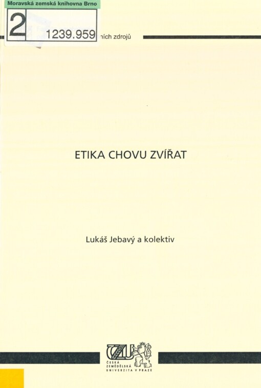 Etika chovu zvířat