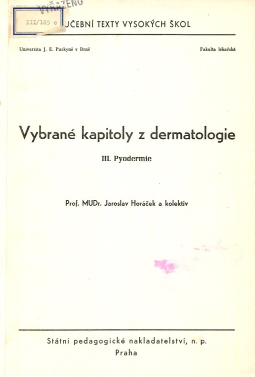 Vybrané kapitoly z dermatologie