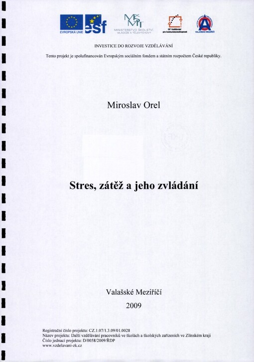 Stres, zátěž a jeho zvládání