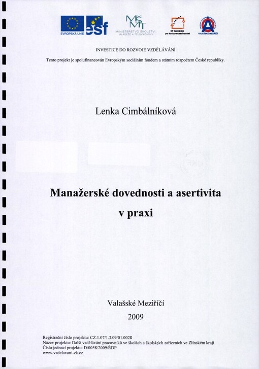 Manažerské dovednosti a asertivita v praxi