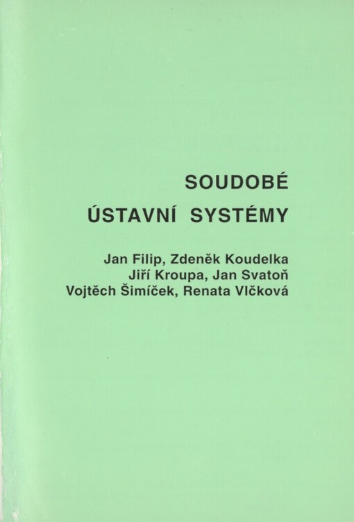 Soudobé ústavní systémy