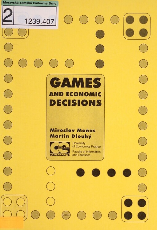 Games and economic decisions