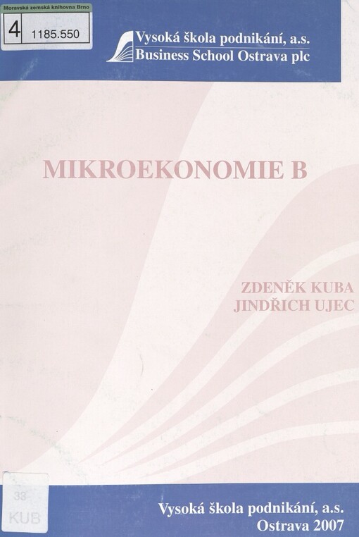Mikroekonomie B