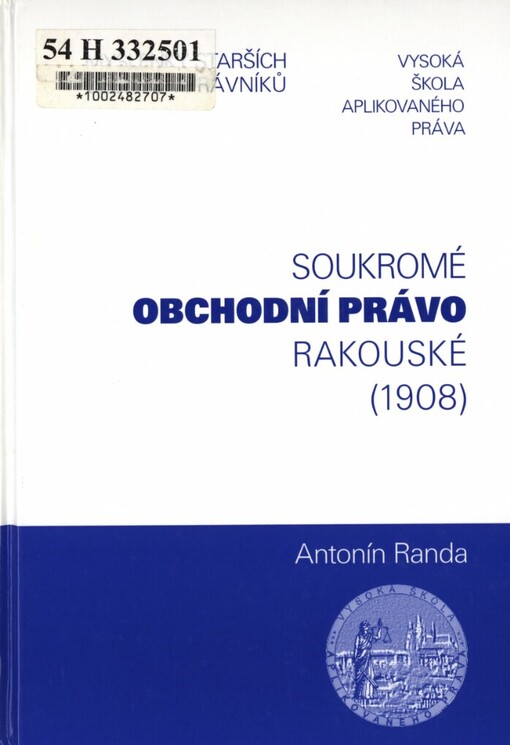 Soukromé obchodní právo rakouské (1908)