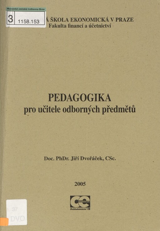 Pedagogika pro učitele odborných předmětů